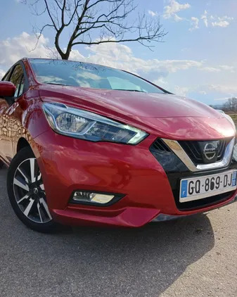 samochody osobowe Nissan Micra cena 44900 przebieg: 46428, rok produkcji 2018 z Biała